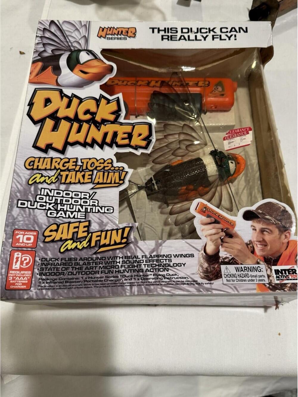 Rare Interactive Toy Duck Hunter Indoor Outdoor Flying Duck Hunting Real Flappin
